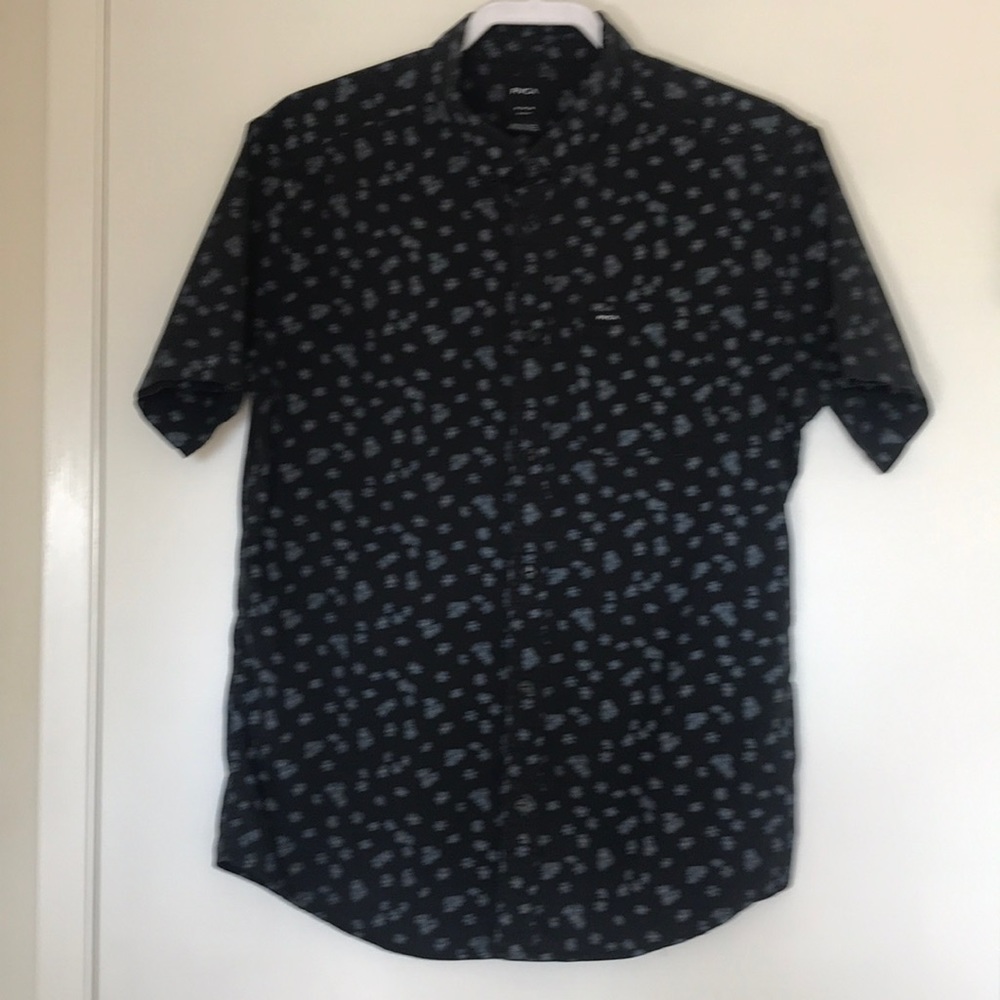 RVCA short sleeve slim fit button down shirt